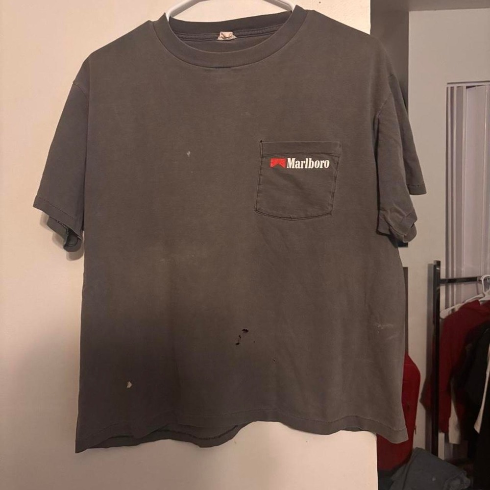 Vintage 80's nicely distressed Marlboro pocket tee One size fits all